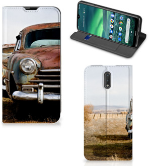 B2Ctelecom Nokia 2.3 Stand Case Vintage Auto