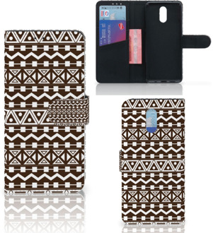 B2Ctelecom Nokia 2.3 Telefoon Hoesje Aztec Bruin