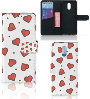 B2Ctelecom Nokia 2.3 Telefoon Hoesje Hearts