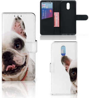 B2Ctelecom Nokia 2.3 Telefoonhoesje met Pasjes Franse Bulldog