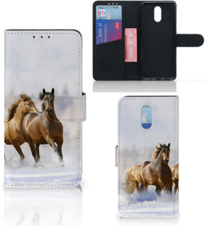 B2Ctelecom Nokia 2.3 Telefoonhoesje met Pasjes Paarden