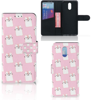 B2Ctelecom Nokia 2.3 Telefoonhoesje met Pasjes Sleeping Cats