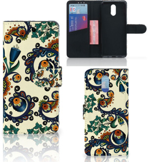 B2Ctelecom Nokia 2.3 Wallet Case Barok Flower