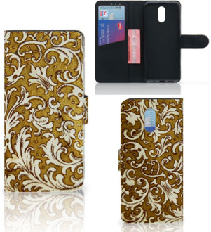 B2Ctelecom Nokia 2.3 Wallet Case Barok Goud