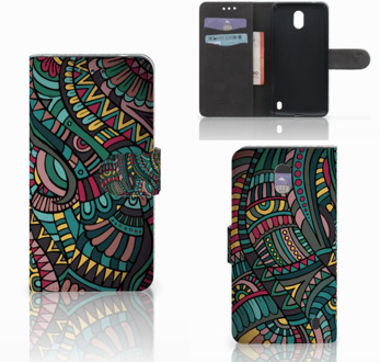 B2Ctelecom Nokia 2 Bookcase hoesje  Aztec