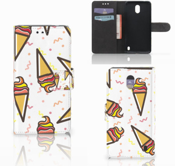 B2Ctelecom Nokia 2 Bookcase Hoesje Design Icecream