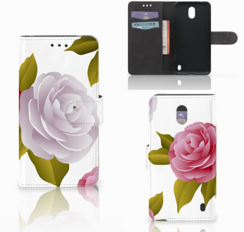 B2Ctelecom Nokia 2  Bookcase hoesje Roses