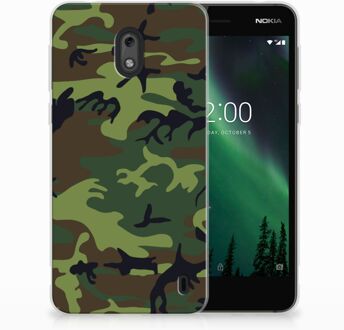 B2Ctelecom Nokia 2 TPU Hoesje Design Army Dark