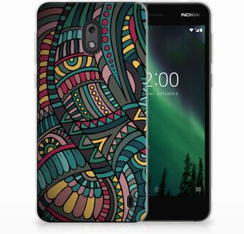 B2Ctelecom Nokia 2 TPU Hoesje Design Aztec