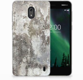 B2Ctelecom Nokia 2 TPU Hoesje Design Beton