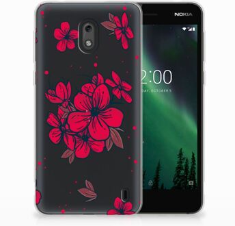 B2Ctelecom Nokia 2 TPU Hoesje Design Blossom Red