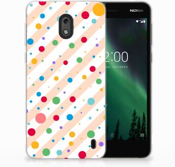 B2Ctelecom Nokia 2 TPU Hoesje Design Dots