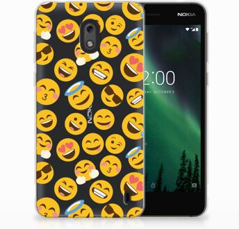 B2Ctelecom Nokia 2 TPU Hoesje Design Emoji