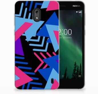 B2Ctelecom Nokia 2 TPU Hoesje Design Funky Triangle