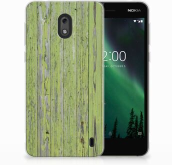 B2Ctelecom Nokia 2 TPU Hoesje Design Green Wood