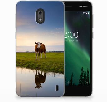 B2Ctelecom Nokia 2 TPU Hoesje Design Koe