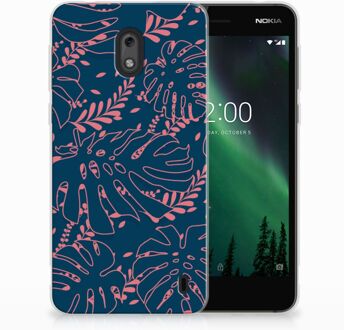 B2Ctelecom Nokia 2 TPU Hoesje Design Palm Leaves