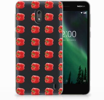 B2Ctelecom Nokia 2 TPU Hoesje Design Paprika Red