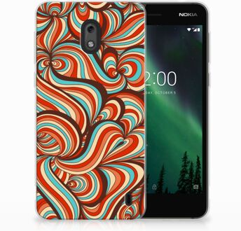 B2Ctelecom Nokia 2 TPU Hoesje Design Retro