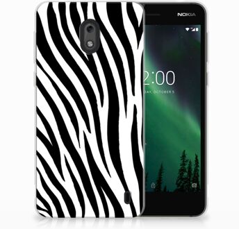 B2Ctelecom Nokia 2 TPU Hoesje Design Zebra