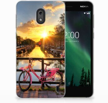 B2Ctelecom Nokia 2 Uniek TPU Hoesje Amsterdamse Grachten