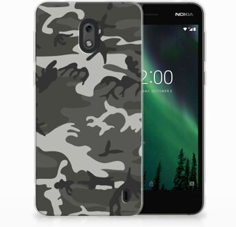 B2Ctelecom Nokia 2 Uniek TPU Hoesje Army Light