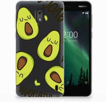 B2Ctelecom Nokia 2 Uniek TPU Hoesje Avocado Singing