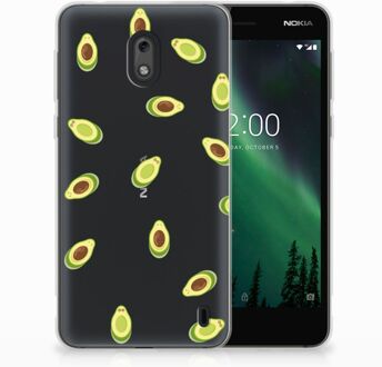 B2Ctelecom Nokia 2 Uniek TPU Hoesje Avocado