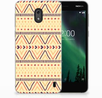 B2Ctelecom Nokia 2 Uniek TPU Hoesje Aztec Yellow