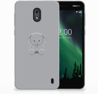 B2Ctelecom Nokia 2 Uniek TPU Hoesje Baby Olifant