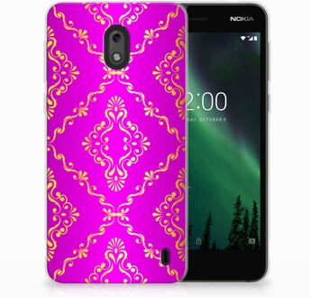 B2Ctelecom Nokia 2 Uniek TPU Hoesje Barok Roze