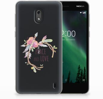 B2Ctelecom Nokia 2 Uniek TPU Hoesje Boho Text