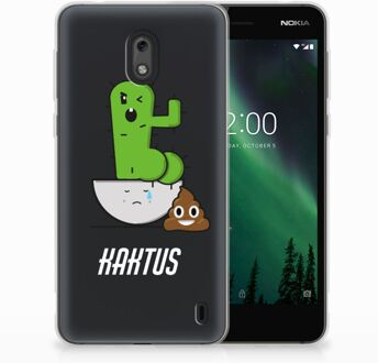 B2Ctelecom Nokia 2 Uniek TPU Hoesje Cactus Poo