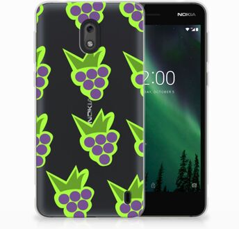 B2Ctelecom Nokia 2 Uniek TPU Hoesje Druiven