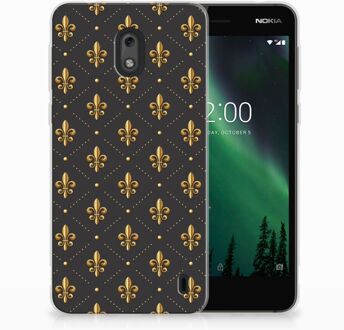 B2Ctelecom Nokia 2 Uniek TPU Hoesje Franse Lelie