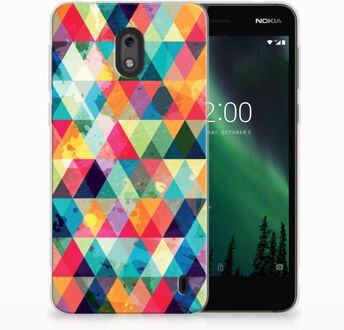 B2Ctelecom Nokia 2 Uniek TPU Hoesje Geruit