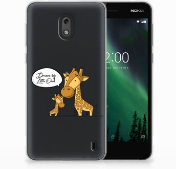 B2Ctelecom Nokia 2 Uniek TPU Hoesje Giraffe