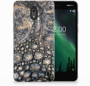 B2Ctelecom Nokia 2 Uniek TPU Hoesje Krokodillenprint