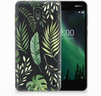 B2Ctelecom Nokia 2 Uniek TPU Hoesje Leaves