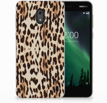 B2Ctelecom Nokia 2 Uniek TPU Hoesje Leopard