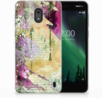 B2Ctelecom Nokia 2 Uniek TPU Hoesje Letter Painting