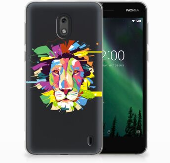 B2Ctelecom Nokia 2 Uniek TPU Hoesje Lion Color