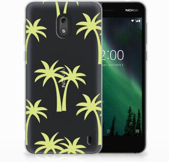 B2Ctelecom Nokia 2 Uniek TPU Hoesje Palmtrees