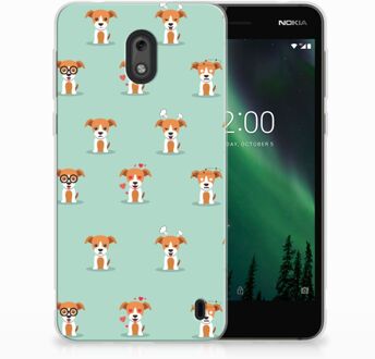 B2Ctelecom Nokia 2 Uniek TPU Hoesje Pups