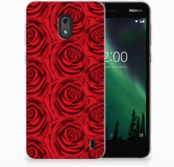 B2Ctelecom Nokia 2 Uniek TPU Hoesje Red Roses