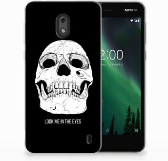 B2Ctelecom Nokia 2 Uniek TPU Hoesje Skull Eyes