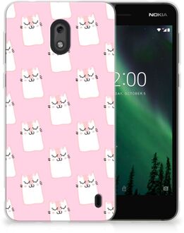 B2Ctelecom Nokia 2 Uniek TPU Hoesje Sleeping Cats