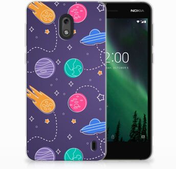 B2Ctelecom Nokia 2 Uniek TPU Hoesje Space