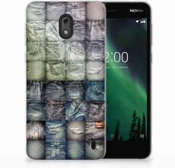 B2Ctelecom Nokia 2 Uniek TPU Hoesje Spijkerbroeken