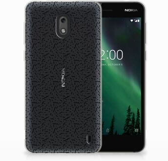 B2Ctelecom Nokia 2 Uniek TPU Hoesje Stripes Dots